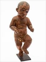 5394260: Latin American Carved and Painted Wood Baby Jesus EE7RDJ
