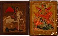 5409015: 2 Russian Icons, 19th Century and Later EE7RDL