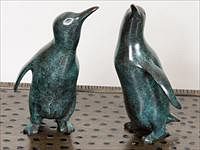 5166780: W. W. Carmean (fl. 1980s), Two Penguins, Bronze, 1982 EL3QL