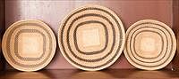 5157938: Three Native American Woven Flat Baskets EL3QA