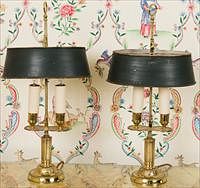 5157858: Pair of French Style Bouillotte Lamps, 20th Century EL3QJ