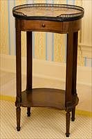5157947: Louis XV/XVI Style Kidney Shaped Small Side Table, Late 19th Century EL3QJ
