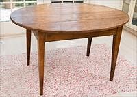 5157895: Fruitwood Oval Breakfast Table, Composed of Old Elements EL3QJ