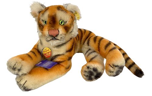 13" Steiff Tiger Cub.1968-1977. Ear tag attached.
