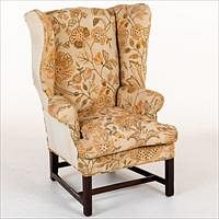 5226787: Chippendale Mahogany Wing Chair, Likely South Carolina, 1790-1810 EL4QJ
