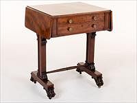 5226800: Fine Regency Mahogany Drop Leaf Writing Table,
 First Quarter 19th Century EL4QJ