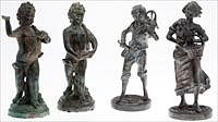 5227086: Four Cast Metal Miniature Garden Figures EL4QB