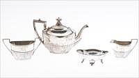 5226976: Gorham 3 Piece Sterling Silver Tea Set and Associated
 Reticulated Bowl EL4QQ