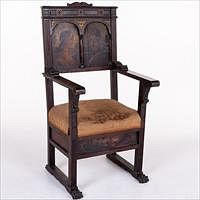 5227052: Renaissance Revival Style Open Armchair, Late 19th Century EL4QJ
