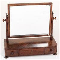 5241324: Regency Mahogany Shaving Mirror, First Quarter 19th Century EL4QJ