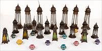 5227004: 20 Moroccan Style Metal Lanterns and 10 Ceramic Ashtrays EL4QJ