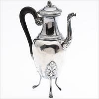 5241455: French Silver Coffee Pot, Mid 19th Century EL4QQ