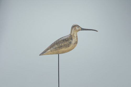The Purnell-O'Brien Shourds "Green Rig" Curlew Decoy, Harry V. Shourds (1861-1920)