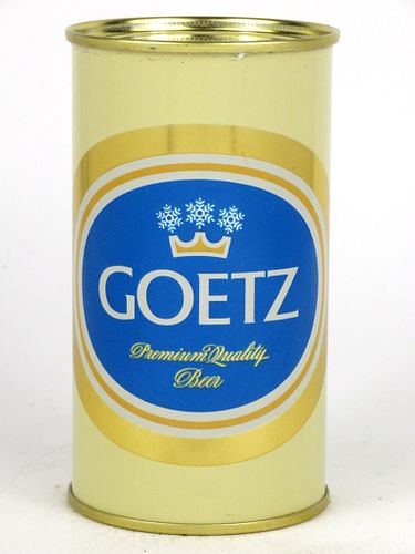 1953 Goetz Beer 71-15.1 Oklahoma Tax Lid Flat Top Can, St. Joseph Missouri