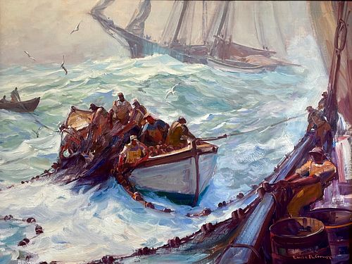 Emile A. Gruppe (1896-1978), Hauling the Nets