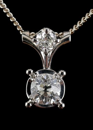 Jabel 14K Gold & Mine Cut Diamond Necklace 