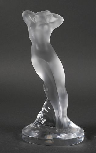 Lalique France Figural Nude Dancer Sculpture