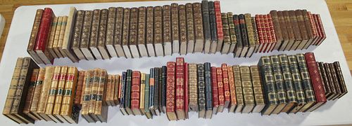 Antique Collection Of French Leather Bound Books