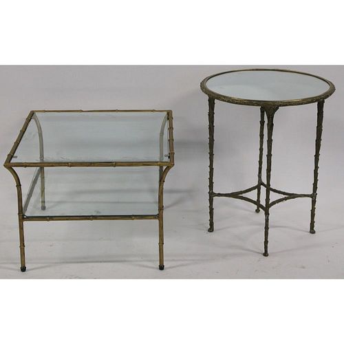 2 Bagues Style Bronze / Gilt Metal Tables.