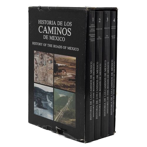 Salinas Álvarez, Samuel. Historia de los Caminos de México. México: Banco Nacional de Obras y Servicios Publicos, 1994. Pzs: 4.