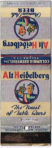 1935 Alt Heidelberg Beer WA-COL-1, Tacoma, Washington