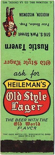 1938 Old Style Lager Beer WI-HEIL-10, Rustic Tavern 516 South Park St. Madison Wisconsin - Peter Henter