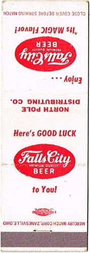 1956 Falls City Premium Quality Beer KY-FC-2, North Pole Distributing Co., Louisville, Kentucky