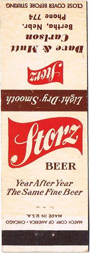 1949 Storz Beer NE-STORZ-11, Dave & Mutt Carlson Bertha Nebraska