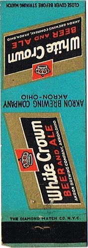 1934 White Crown Beer and Ale OH-AKRON-1, Akron, Ohio