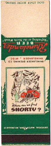 1942 Rhinelander Beer WI-RHINE-5, Rhinelander, Wisconsin