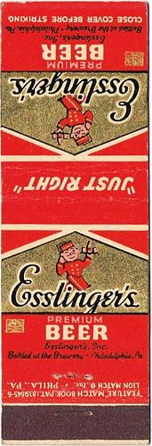 1948 Esslinger's Premium Beer PA-ESS-9, Philadelphia, Pennsylvania