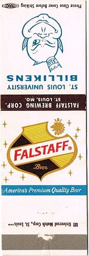 1965 Falstaff Beer MO-FALS-24, 1965-66 St Louis University Billikens Basketball Schedule, Saint Louis, Missouri