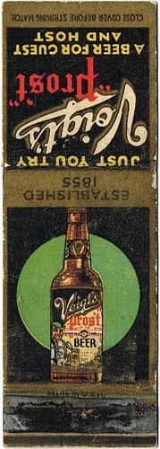1935 Voigt's Pros't Beer MI-VOIGT-1, Just You Try Voigt's Pros't A Beer For Guest And Host, Detroit, Michigan