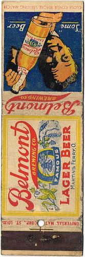 1933 Belmont Lager Beer 121mm long OH-BEL-1, Martins Ferry, Ohio