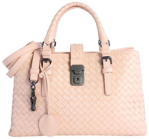 SMALL ROMA 2WAY PINK LEATHER CROSS BODY BAG