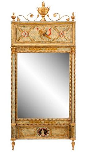 Chapman Paint Decorated Neoclassical Mirror