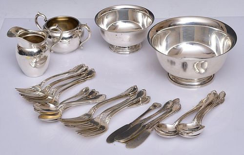 Sterling Silver Holloware and Lunt Flatware