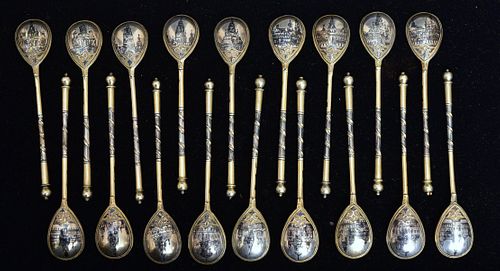Russian and Gorham Silver Spoons