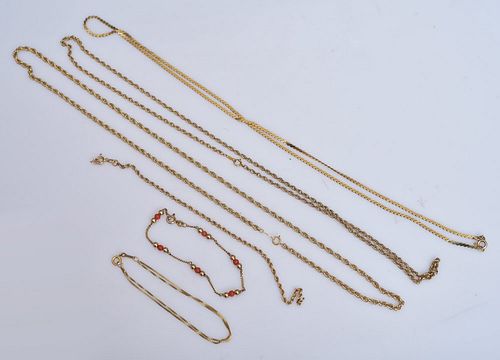14k Gold Necklaces and Bracelets