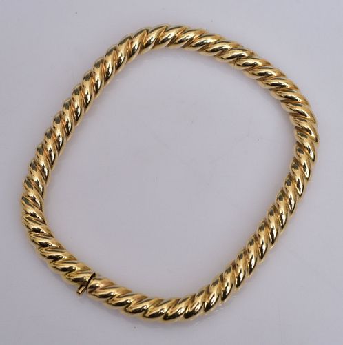 14k Gold Square Cuff Bracelet