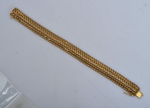 14k Gold Italian Mesh Bracelet