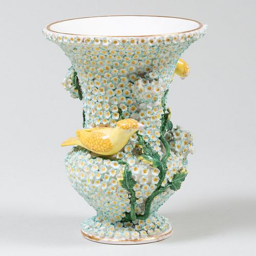Continental Porcelain 'Schneeballen' Vase