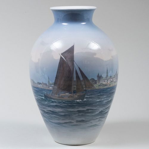 Large Royal Copenhagen Porcelain Vase