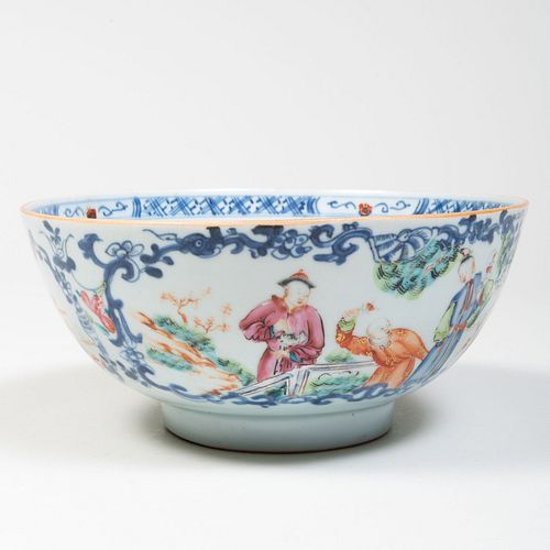 Small Chinese Export Porcelain Punch Bowl