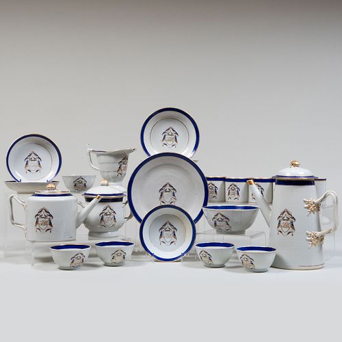 Chinese Export Armorial Tea and Coffee Service