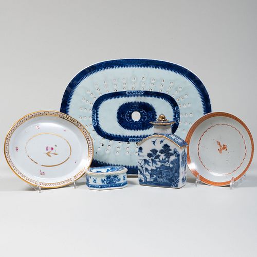 Group of Chinese Export Porcelain Table Wares