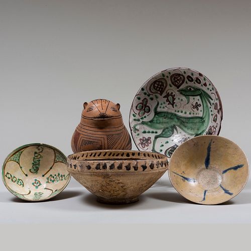 Group of Four Iznik Pottery Bowls