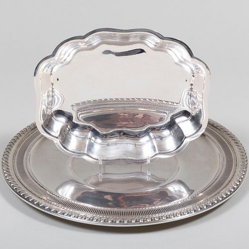 American Silver Tray and Shaped Dish