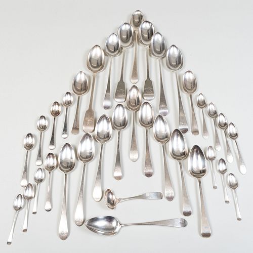 Group of English Serving Spoons