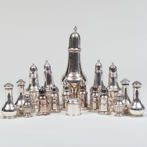 Group of Silver Condiment Wares
